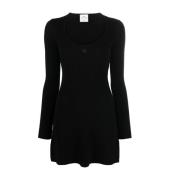 Courrèges Short Dresses Black, Dam