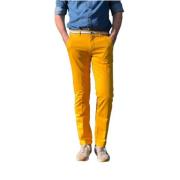 Mason's Slim Fit Bomull Stretch Chino Byxor Yellow, Herr