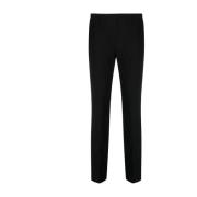 P.a.r.o.s.h. Svarta Slim-Fit Ullbyxor Black, Dam