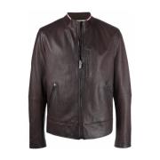 Bally Leather Jackets Brown, Herr