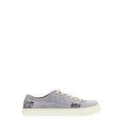 Maison Margiela Denim Broderade Sneakers Blue, Herr