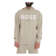 Boss Webasichood Sweatshirt with hood Beige, Herr