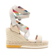 Paul Smith Vita platta skor med spänne Multicolor, Dam