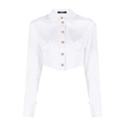 Balmain Long Sleeve Tops White, Dam