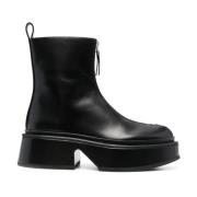 Jil Sander Ankle Boots Black, Dam