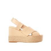 Paloma Barceló Wedges Beige, Dam