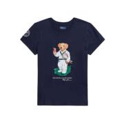 Polo Ralph Lauren Wimbledon Tennismyrslok T-shirt Blue, Dam