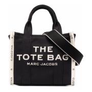 Marc Jacobs Jacquard Tote med Logodetaljer Black, Dam