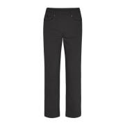 LauRie Straight Jeans Black, Dam