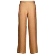Xandres Wide Trousers Brown, Dam
