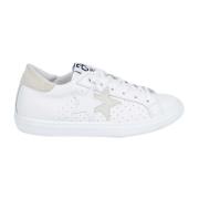 2Star Vita Läderstjärnsneakers White, Dam
