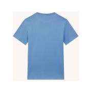 Dondup Blå Rund Hals Logo T-shirt Blue, Herr