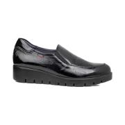 Callaghan Svarta lack slip-on skor Black, Dam