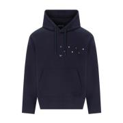 Emporio Armani Hoodies Blue, Herr