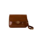 Tory Burch Brun Läder Axelremsväska Brown, Dam