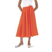 Odeeh Midi Skirts Orange, Dam