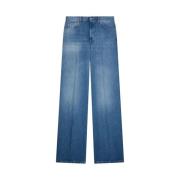 Dondup Wide Jeans Blue, Dam