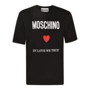 Moschino Stiliga T-shirts och Polos Black, Herr