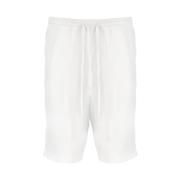 120% Lino Casual Shorts White, Herr