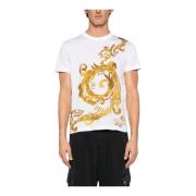Versace Jeans Couture Barock Panel T-shirt White, Herr
