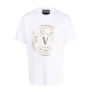 Versace Jeans Couture Vit Logot-shirt White, Herr