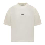 Bonsai Vit Bomull Logo T-shirt Oversize White, Herr