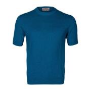 Irish Crone Slim Fit Crewneck T-shirt med ficka Blue, Herr