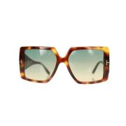 Tom Ford Pre-owned Pre-owned Plast solglasgon Brown, Dam