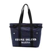 Stone Island Tote Bags Blue, Herr