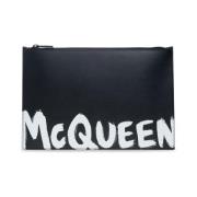 Alexander McQueen Handväska med logotyp Black, Herr