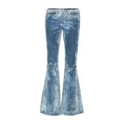 Diesel Vintage Flare Jeans med Distressed Detaljer Blue, Dam
