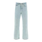 Palm Angels Straight Jeans Blue, Herr