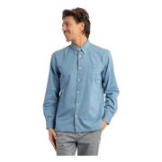 Woolrich Avslappnad skjorta Blue, Herr