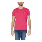 U.s. Polo Assn. T-Shirts Pink, Herr