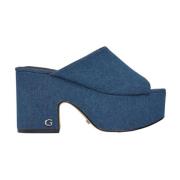 Guess Heeled Mules Blue, Dam