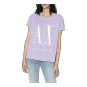 Armani Exchange T-Shirts Purple, Dam