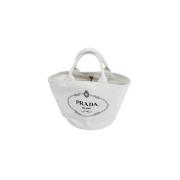 Prada Vintage Pre-owned Tyg prada-vskor White, Dam