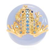 Kate Spade Grod ring Blue, Dam