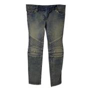 Balmain Pre-owned Pre-owned Bomull jeans Green, Dam