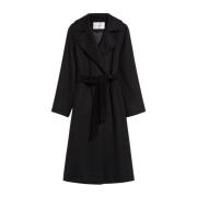 Max Mara Manuela Kamelull Kappa Black, Dam