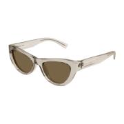 Saint Laurent Cat-Eye Solglasögon SL 676 005 Beige, Dam