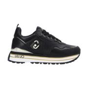 Liu Jo Maxi Wonder Läder Dam Sneaker Black, Dam