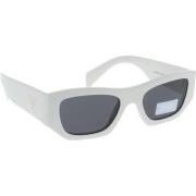 Prada Ikoniska solglasögon för kvinnor White, Dam