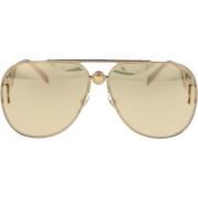 Versace Stiliga solglasögon med linser Yellow, Unisex