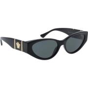 Versace Stiliga solglasögon för kvinnor Black, Dam