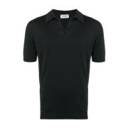 John Smedley Polo Shirts Black, Herr