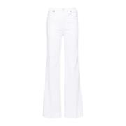 7 For All Mankind Modern Dojo Flared Jeans White, Dam