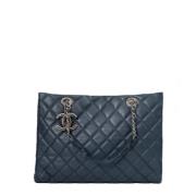 Chanel Vintage Pre-owned Laeder chanel-vskor Blue, Dam