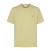 Maison Kitsuné Handskrift Komfort T-shirt Yellow, Herr