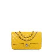 Chanel Vintage Pre-owned Laeder chanel-vskor Yellow, Dam